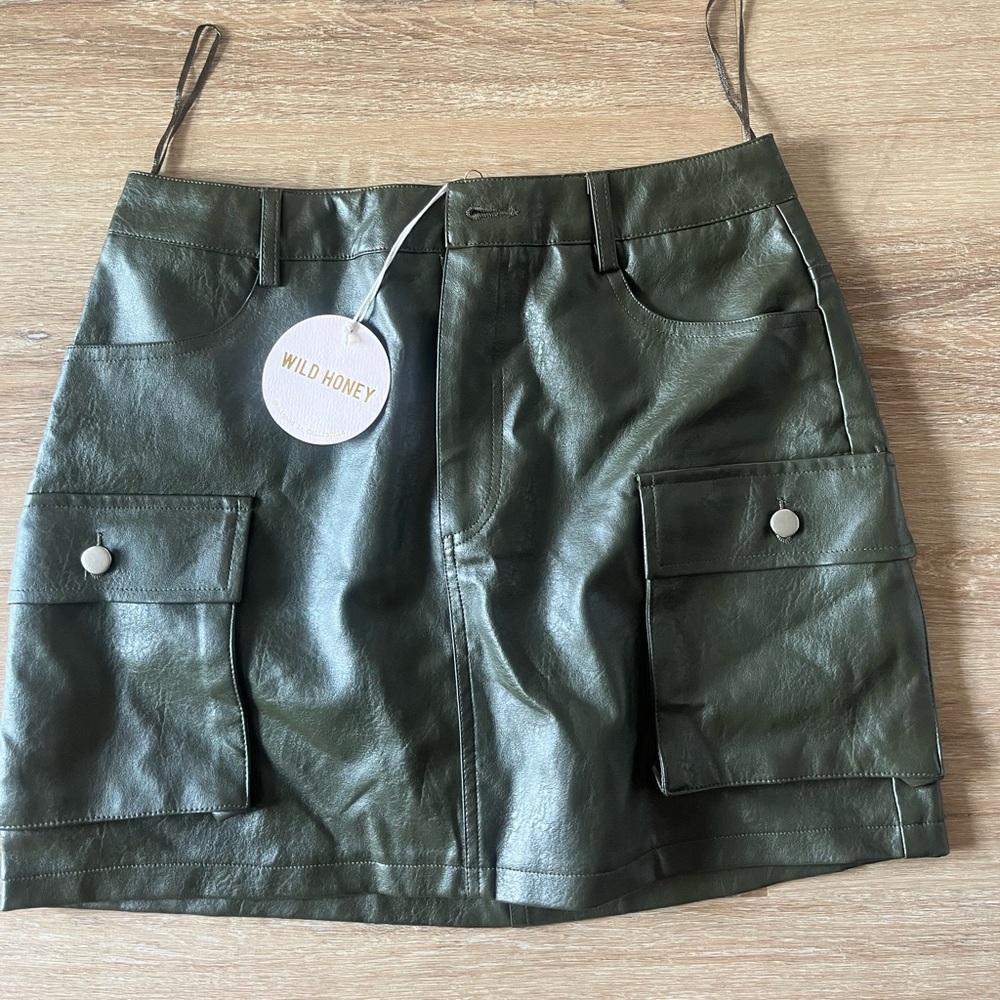 Wild Honey leather skirt